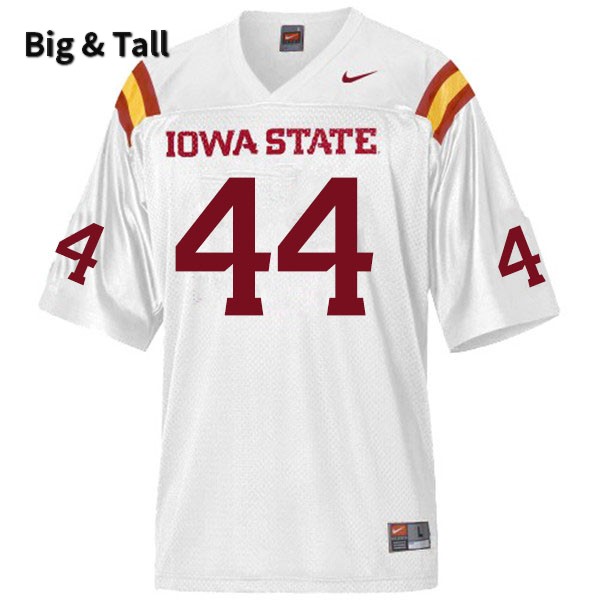 Iowa State Cyclones Men's #44 Bobby McMillen III Nike NCAA Authentic White Big & Tall College Stitched Football Jersey EB42S54CT